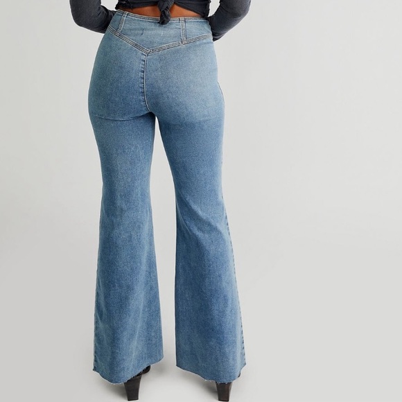 Free People CRVY Wild Honey Flare - Picture 3 of 8